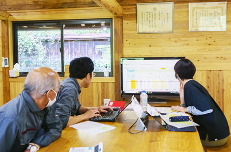 審査員の仕事紹介 森林審査 現地机上確認